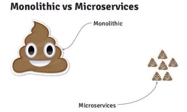monolith shit, microservice shits
