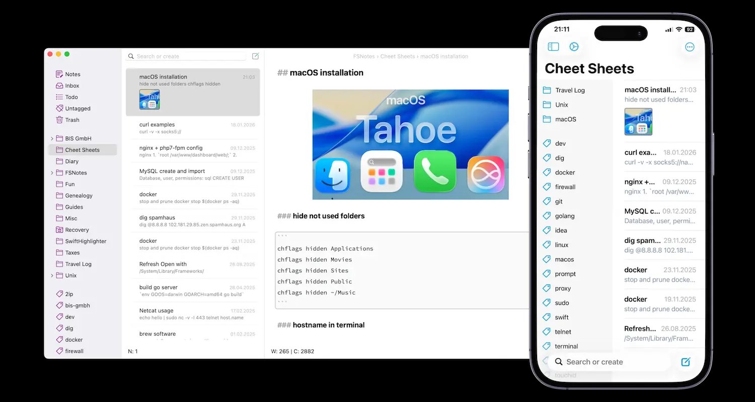 FSNotes 7 for macOS and iOS | FSNotes App