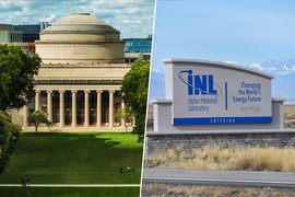 MIT’s Great Dome and a Idaho National Laboratory sign