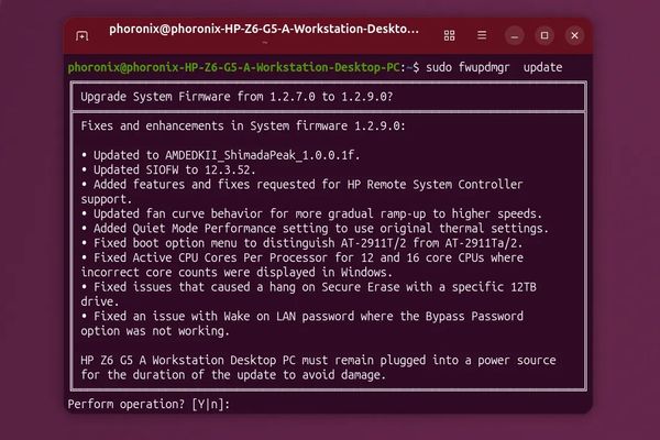 Fwupd 2.1.2 Expands Linux Firmware Update Support with New Hardware Compatibility