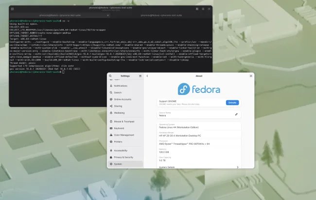 GCC 16 on Fedora 44