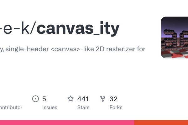 canvas_ity: A Tiny C++ Library That Brings HTML5 Canvas to Native Code