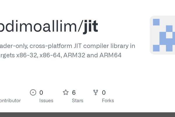 jit: A Header-Only, Cross-Platform JIT Compiler Library in C