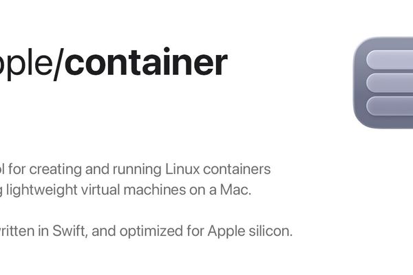 Apple's container Tool and the Quiet Reframing of What a Container Is