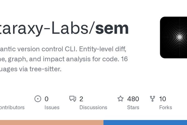 sem: Semantic Version Control CLI Brings Entity-Level Code Diffing to 16 Languages