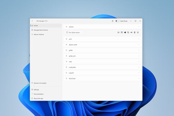WSL Distro Manager Brows GUI to Windows Subsystem for Linux Management