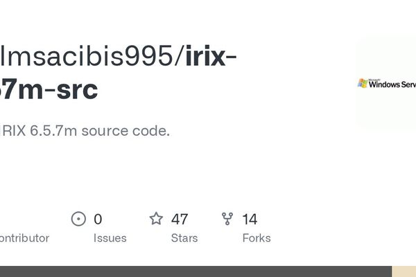 IRIX 6.5.7m Source Code Released on GitHub