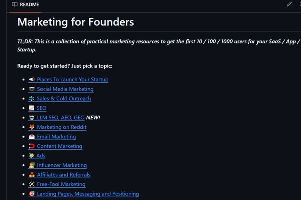 Marketing for Founders: A Practical Guide to Early-Stage User Acquisition