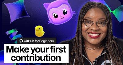 Header image with the text 'Make your first contribution'
