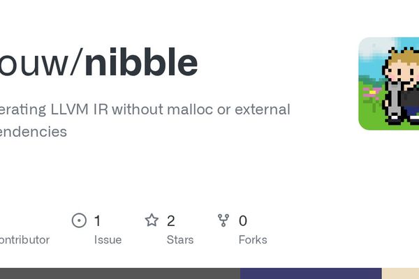 Nibble: A Minimalist Compiler Generating LLVM IR Without External Dependencies