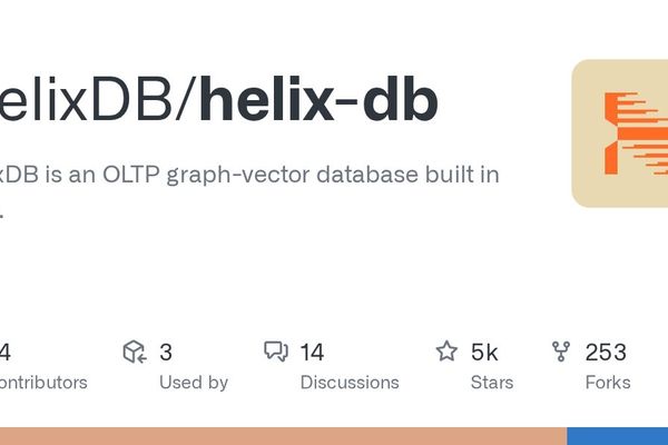GitHub - HelixDB/helix-db: HelixDB is an OLTP graph-vector database built in Rust. · GitHub