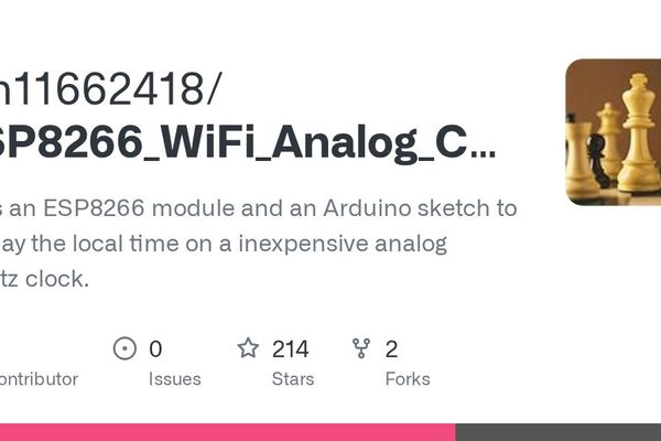 Building a WiFi-Connected Analog Clock with ESP8266