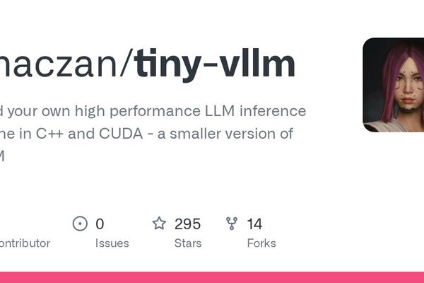 tiny-vllm: Educational Implementation of High-Performance LLM Inference in C++ and CUDA