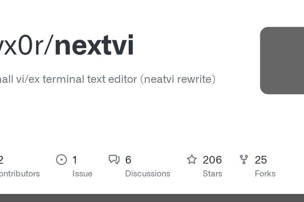 Nextvi: A Modern Take on the Classic Vi Editor