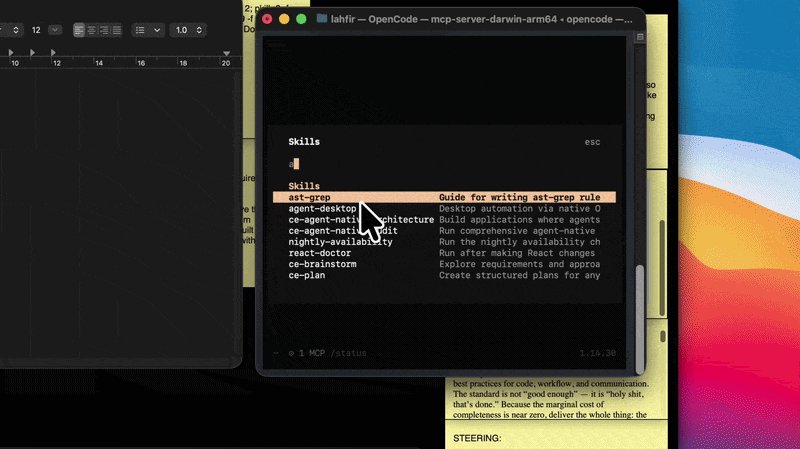 agent-desktop tutorial demo
