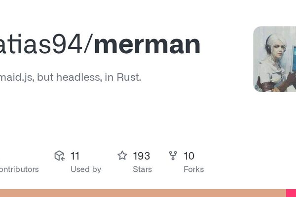 Merman Reimplements Mermaid.js in Rust, and the Choice to Skip the Browser Says Something