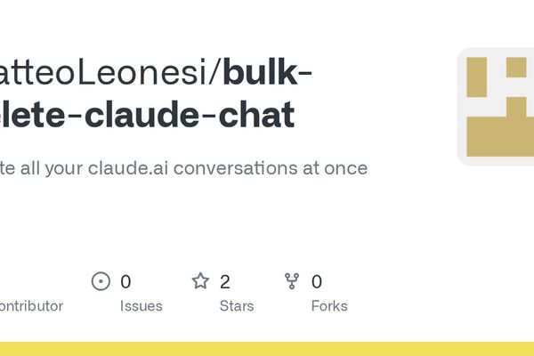 A One-Off Script to Bulk-Delete Your Claude.ai Conversation History