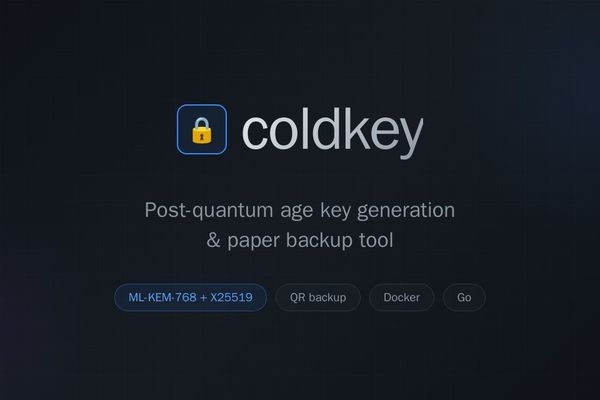 coldkey: A Paper-Based Lifeline for Post-Quantum Encryption Keys