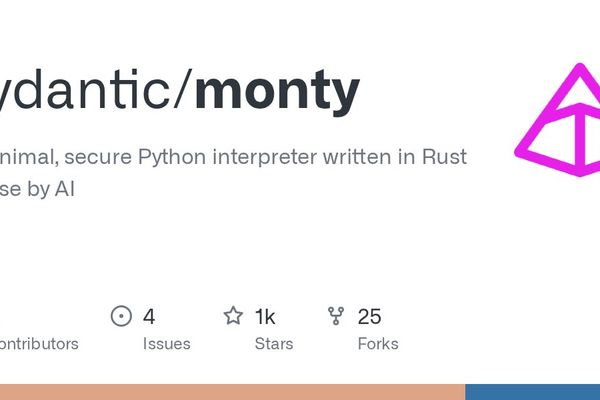 Monty: Rust-Powered Python Interpreter for Secure AI Code Execution