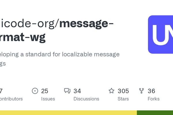 Unicode MessageFormat Working Group Launches Standard for Localizable Message Strings