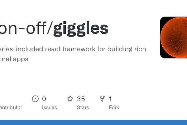 giggles: A New React Framework for Building Rich Terminal Applications