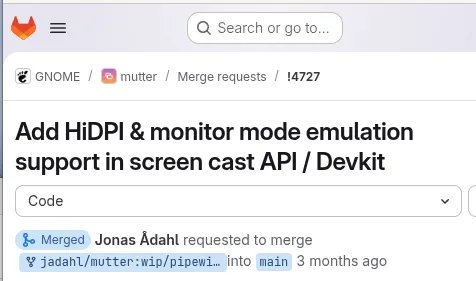 GNOME 50 Brings HiDPI Support to Virtual Monitors and Remote Desktop