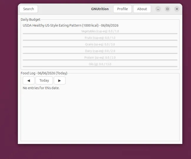 GNUtrtition on Ubuntu Linux