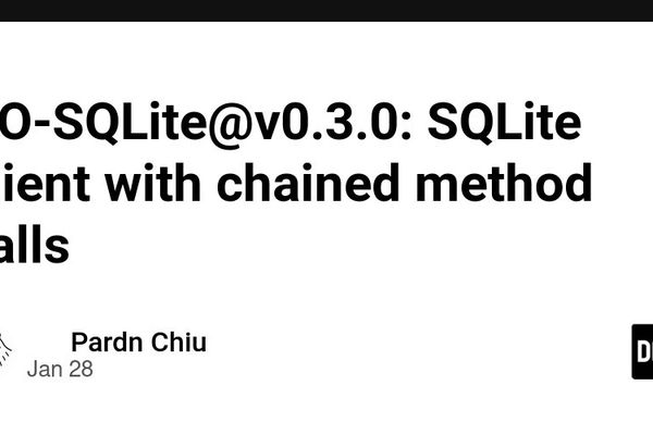 GO-SQLite@v0.3.0: SQLite client with chained method calls