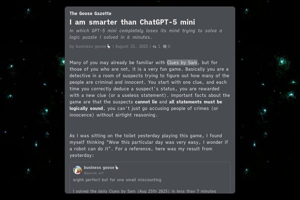 GPT-5 Mini's Logic Puzzle Failure Exposes AI Reasoning Gaps