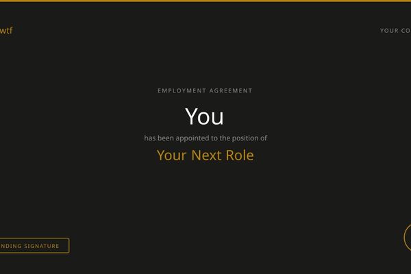 Hire Yourself: The Free Contract Generator That Turns Your Side Hustle Into a Real Job