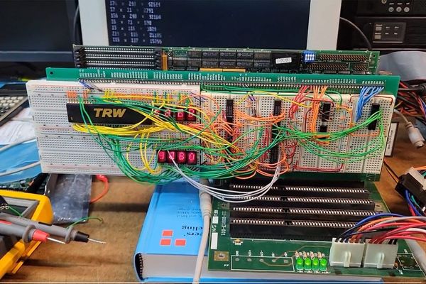 Hobbyist Builds Homebrew Intel 8086 ISA Accelerator Card That Boosts Multiplication Speed by 250%