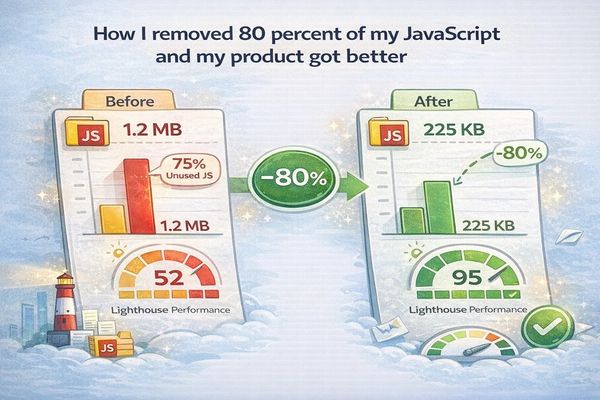 How Slashing JavaScript by 80% Transformed Performance and Accessibility