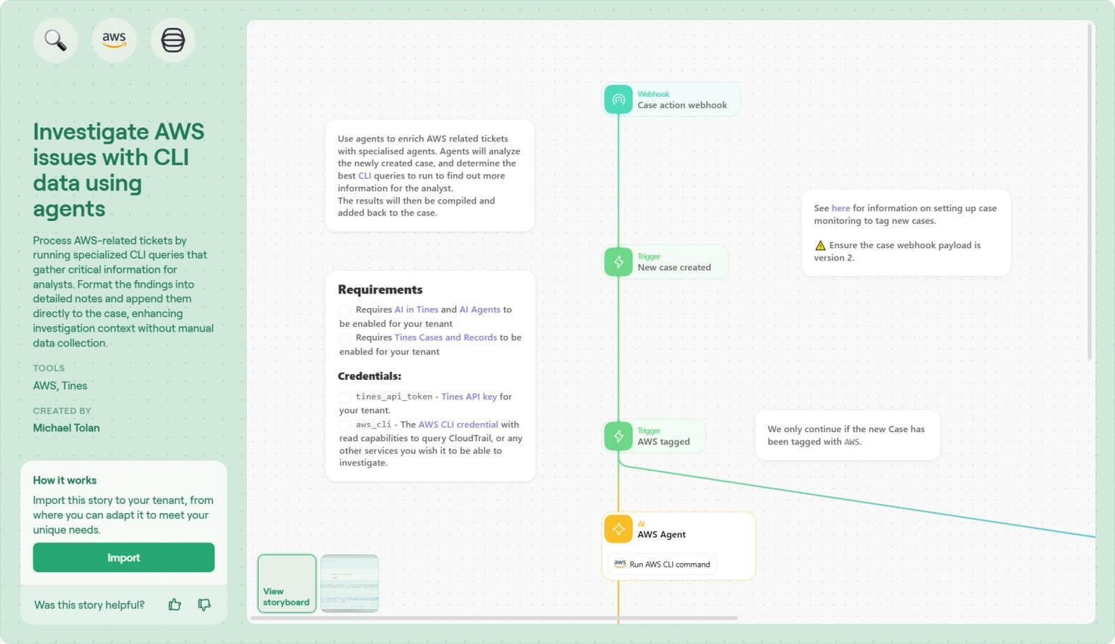 Investigate AWS with CLI data using agents