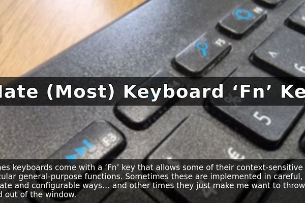 The Quiet Revolt Against Function Keys That Fight Back