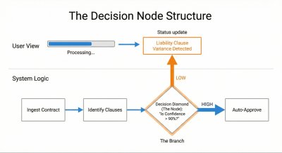 The diagram shows how to connect a hidden system decision based on probability (an Ambiguity Point) to a visible moment of explanation for the user (a Transparency Moment).