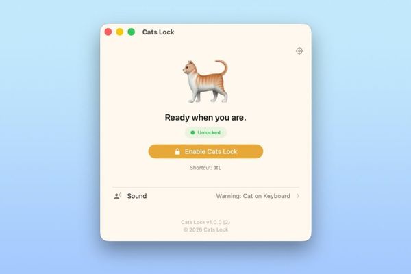 Indie App Spotlight – Cats Lock Lets Your Cat Roam the Keyboard Without Sending Spam