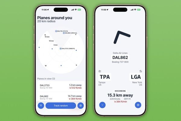 Indie App Spotlight: Zephy Brings AirTag-Style Interface to Plane Spotting