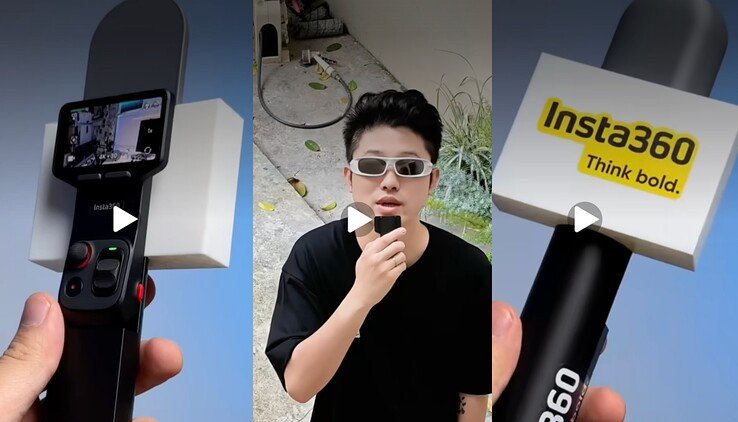 The wireless remote/mic gets its own interview-style mic handle (likely sold separately). 