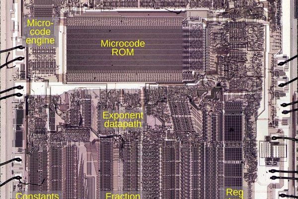 Instruction decoding in the Intel 8087 floating-point chip