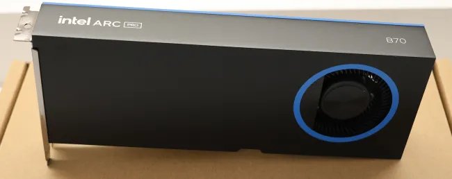 Intel Arc Pro B70 graphics card