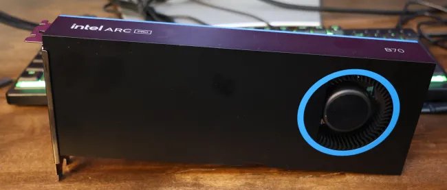 Arc Pro B70 graphics card