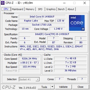 CPU-Z screenshot of record-breaking frequency