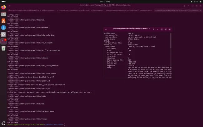 Intel Panther Lake CPU security mitigations