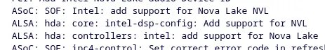 Intel Nova Lake Sound Support Lands in Linux 7.0
