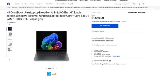 Panther Lake Dell XPS laptops