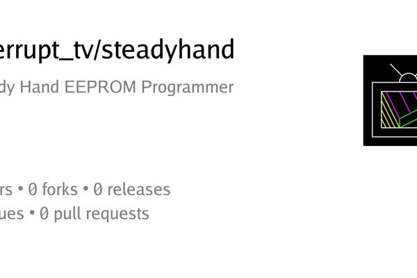 Steady Hand and the Long Climb Out of Nothing: A Hand-Built EEPROM Programmer with No CPU Inside