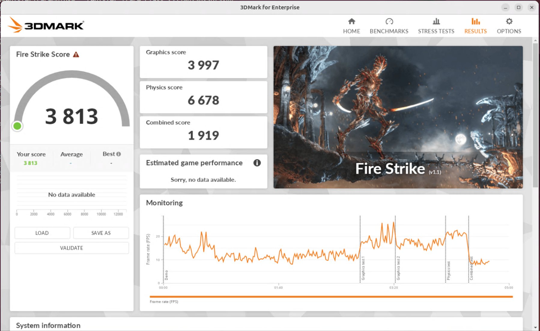 3DMark Fire Strike on DXVK + Venus