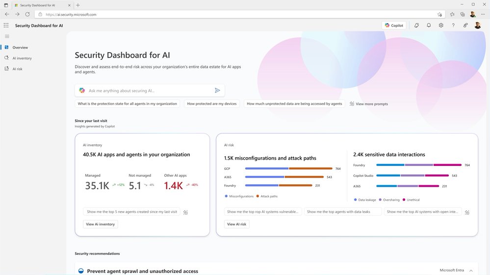 Introducing Security Dashboard for AI (Now in Public Preview) | Microsoft Community Hub