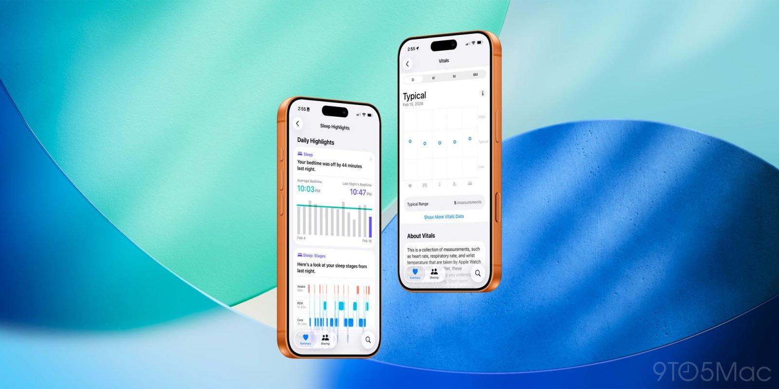 iOS 26.4 adds more Sleep and Vitals data to Apple Health - 9to5Mac