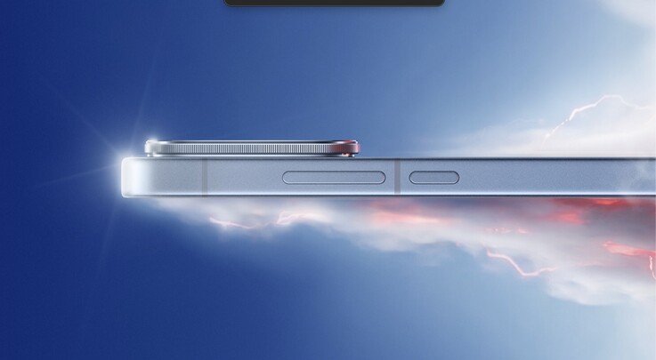 The iQoo 15T's side profile.